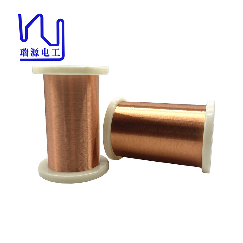 0.03mm Polyurethane Enameled Copper Wire Super Thin Hot Wind / Solvent