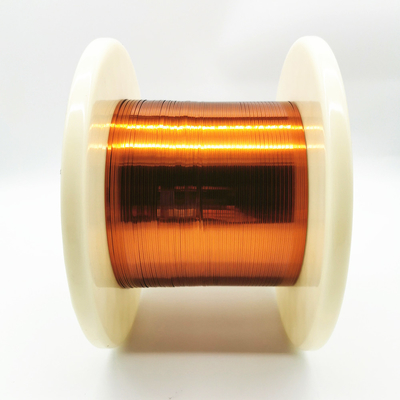 0.12mm Amide Imide 220 Degree Flat Enameled Copper Wire For Motor